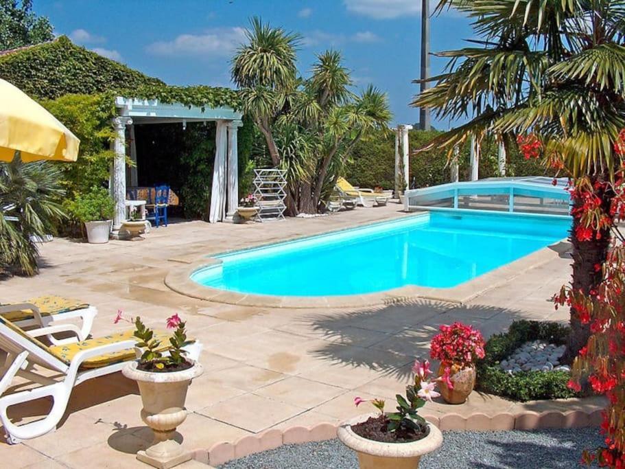 Villa Grand Communal, Piscine, 18Km De Bordeaux Ludon-Medoc Luaran gambar